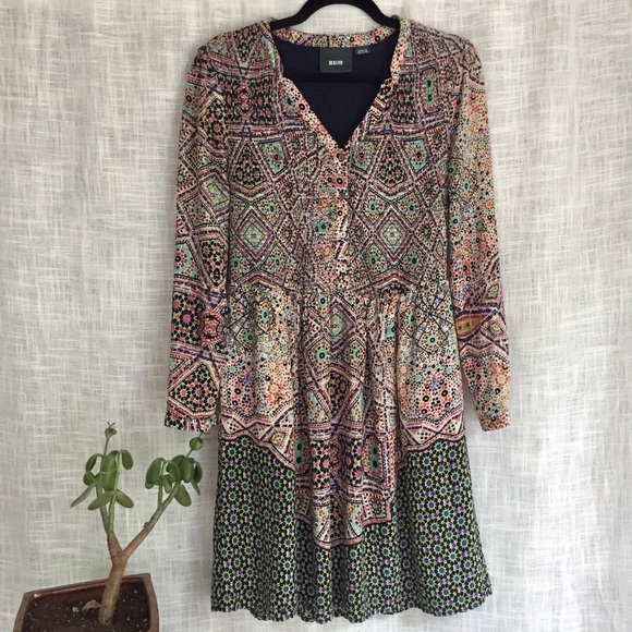 Anthropologie Dresses & Skirts - Anthropologie Maeve Smocked Tiled Amethyst Dress